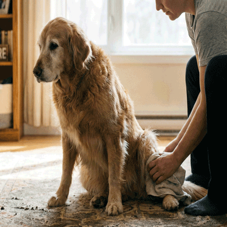 how to strengthen old dogs hind legs