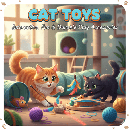 Cat toys – interactive, durable, and fun play accessories for cats