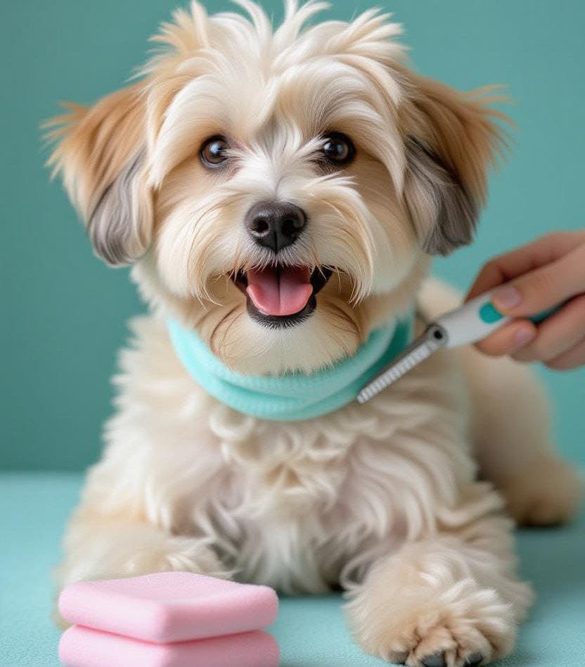Dog grooming and hygiene products – brushes, clippers, shampoos, and cleaning tools for dogs
