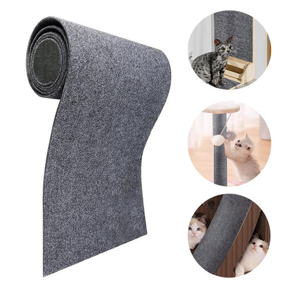 Climbing Cat Scratching Mat – Trimmable Self-Adhesive Cat Scratcher Carpet Pads
