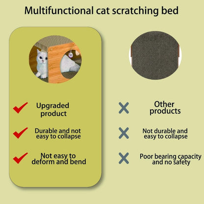 Eco-Friendly Cat Scratcher Tunnel for Play and Rest