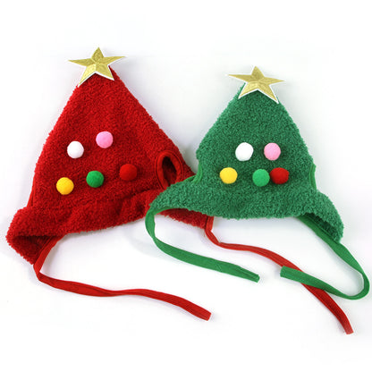 Pet Christmas Tree Headgear – Festive Hat for Cats & Small Pets