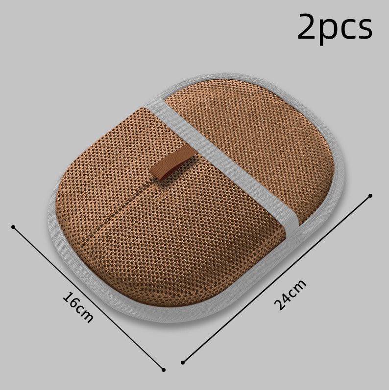 Pet Grooming Gloves for Cats Dogs Hair Remover Deshedding Massaging Mitts 2p