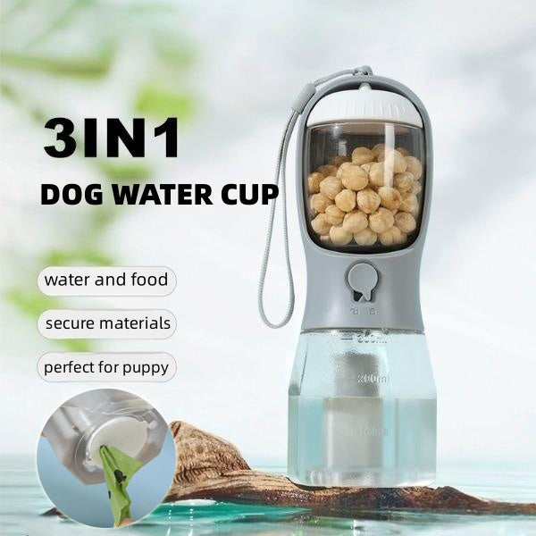 Portable Dog Water Food Waste Bag Travel Cup