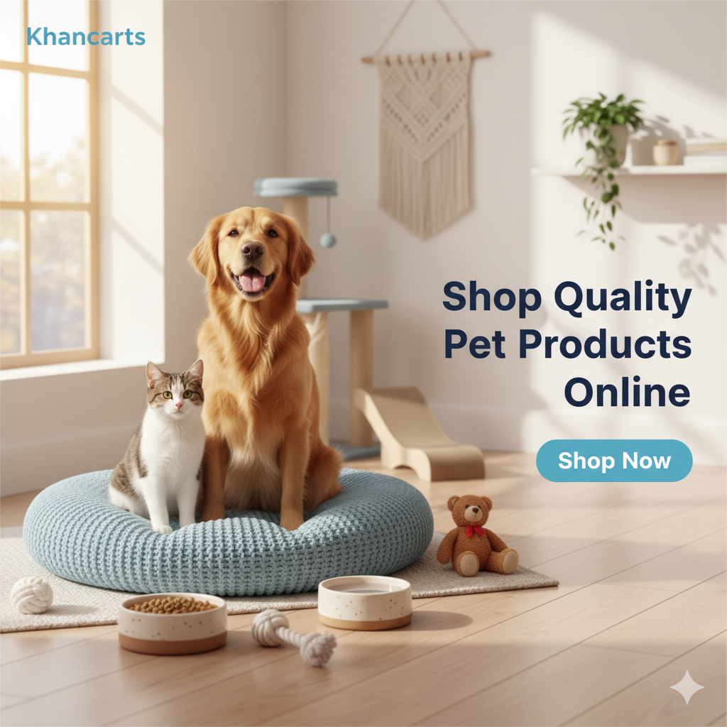 khancarts online store banner pet