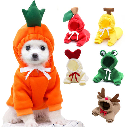 small dog hoodies funny fruit clothes