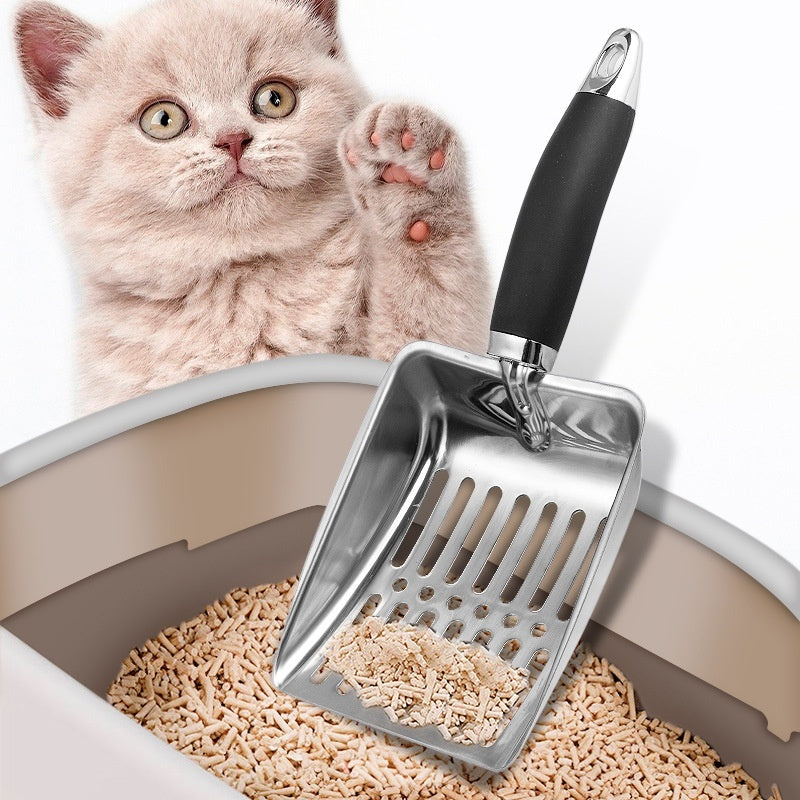 stainless steel cat litter scoop